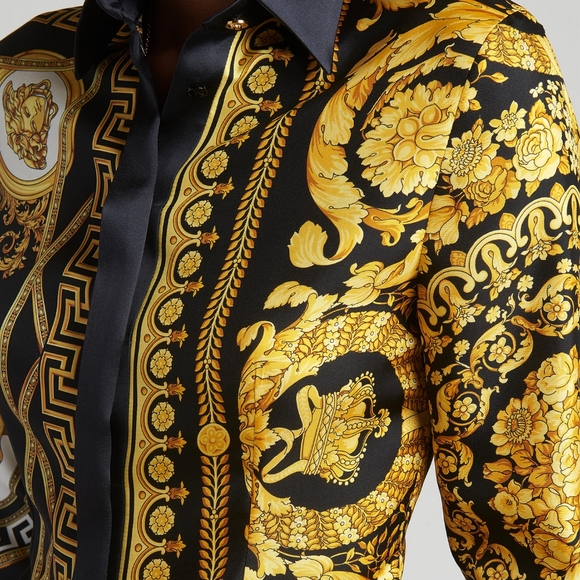 Versace La Coupe Des Dieux Silk Shirt NWOT - Picture 5 of 16